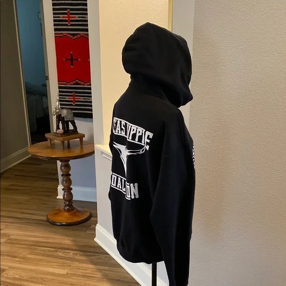 THC Black Hoodie with White Graphic - Picture 5 of 5